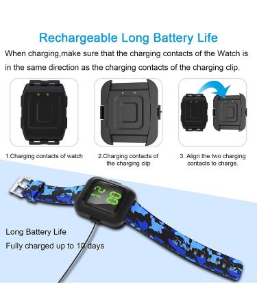 Potty Training Timer Watch | Rechargeable & Water Resistant | Smart Sensor for Babies, Toddlers, Kids | Easy Set-Up & Wear | Countdown Timer (Blue) - Buy Online on GoSupps.com