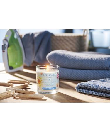 One for All Pet House Candle - 100% Soy Wax Non-Toxic & Eco-Friendly Fragrance Sun-Washed Cotton Scent Pet-Free Disposal Ideal for Home - Buy Online on GoSupps.com
