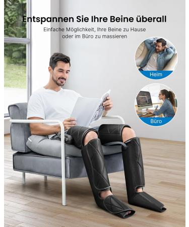 Renpho Leg Massage Device - Pain Relief Air Compression for Feet Calves & Thighs | 6 Modes & 4 Intensities | Perfect Gift for Mom & Dad - Buy Online on GoSupps.com