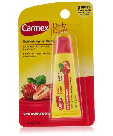 Carmex Daily Care Moisturizing Lip Balm Strawberry SPF 15 .35 oz (10 g)