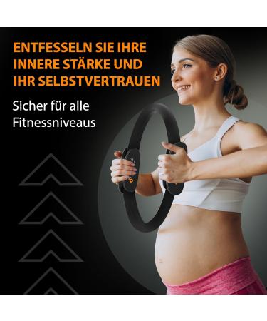 Mantra Sports Pilates Ring Fit - Pelvic Floor Trainer for Women & Men | At-Home Fitness Equipment | Black Leg Press & Thigh Trainer - Buy Online on GoSupps.com