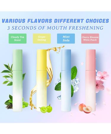 8PCS Breath Refresher Multi-flavor Fresh Breath Spray for Oral Care Portable Dry Mouth Spray Refreshing Mouth Freshener for All Ages Natural Fresh Oral Spray for Bad Breath - Buy Online on GoSupps.com