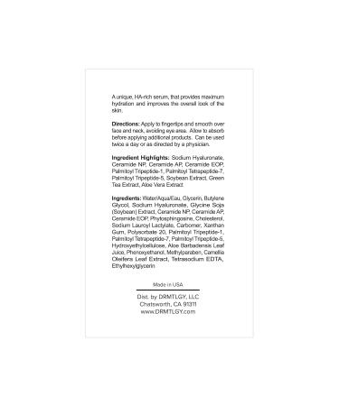 DRMTLGY Hydration Booster 10X Hyaluronic Acid Serum for Intense Hydration & Skin Plumping With Soybean, Green Tea & Aloe Reduces Fine Lines & Boosts Moisturizer Absorption 1.8 fl oz - Buy Online on GoSupps.com