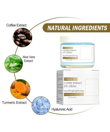 Caffeine Eye Cream - Anti-Aging & Anti-Wrinkle Eye Care for Under-Eye Bags (2PCs) - Shop Internationally! - Buy Online on GoSupps.com