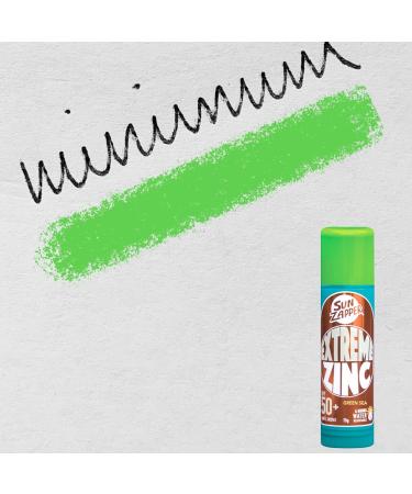 Sun Zapper Zinc Stick - Green Colour Sunblock Stick SPF 50+ Zinc Oxide Face Mineral Sun Cream Made in Australia - Buy Online on GoSupps.com