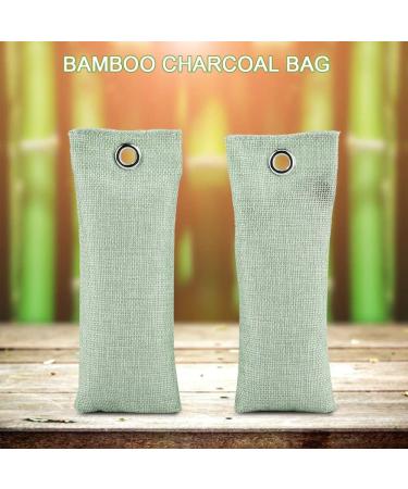 4x Activated Carbon Deodorizers - Natural Bamboo Air Cleaners for Home Car Air Purifiers & Shoes - Light Green Smell Absorbers & Deodorant Bags - Buy Online on GoSupps.com