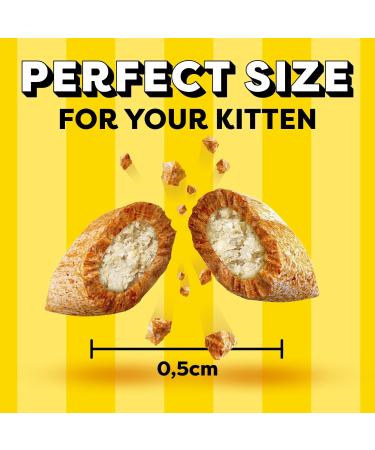 Temptations Kitten Cat Treats Healthy Brain Development Chicken & Dairy Flavour Mega-Pack 180g Pouch (10 Pack) - Buy Online on GoSupps.com