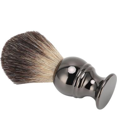 Portable Stainless Steel Shaving Brush (Gun Color) for Men | Premium Beard & Salon Brush - Buy Online on GoSupps.com