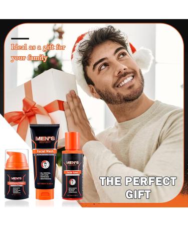 Shop Men's Facial Skin Care Set | Brightening & Moisturizing Gift Kit - Face Wash Toner & Moisturizer - Buy Online on GoSupps.com