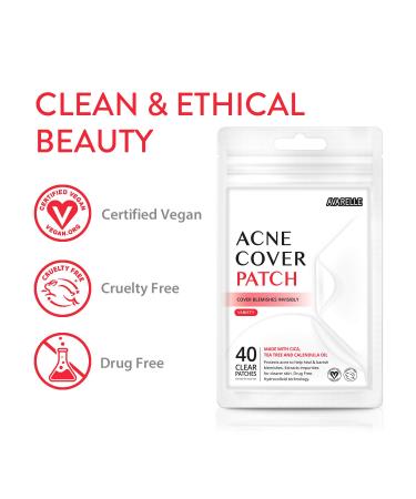 Avarelle Acne Pimple Patch (40 Count) with Tea Tree Oil, Calendula Oil & Cica - Vegan & Cruelty-Free Spot Treatment - Buy Online on GoSupps.com
