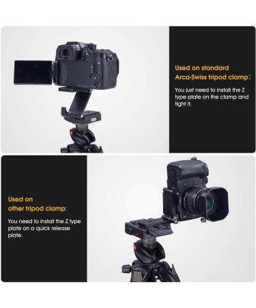 PURAMI Universal Flex Tilt Head Z Mount Bracket with Arca-Swiss Plate for Camera Slider Rig - Compatible with DSLR Canon Nikon Sony - Buy Online on GoSupps.com