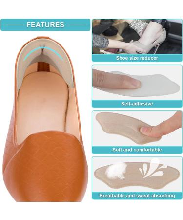 6 Pair Self-Adhesive Heel Pads for Loose Shoes - Men & Women - Black&Beige - Buy Online on GoSupps.com