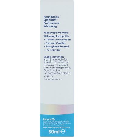 Pearl Drops Daily Pro-White Intensive Whitening Tooth Polish 50ml - Brighten Your Smile Globally - Buy Online on GoSupps.com