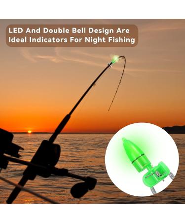 HLOGREE LED Night Fishing Rod Bait Alarm Bell 30pcs/40pcs | Portable Fishing Indicator with Dual Ring Bells | Fishing Accessories with 10 Red, 10 Green, and 10 Blue Lights - Buy Online on GoSupps.com