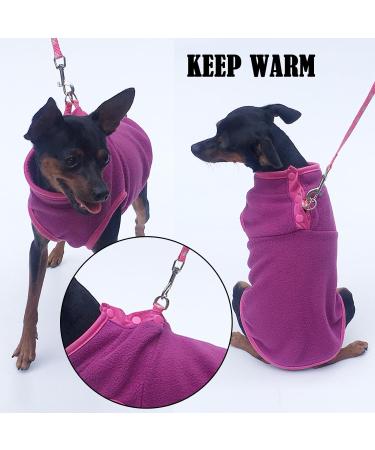 DKDDSSS Small Dog Sweater Dog Harness Collars Harnesses & Leads for Dogs Warm Puppy Cat Clothes Chihuahua Clothes for Small Breed Dogs Yorkie Chihuahua (S Purple) - Buy Online on GoSupps.com