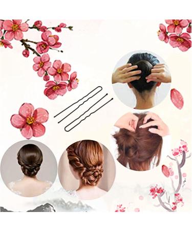 150 Black Metal U-Shaped Hair Needles for Women | Perfect Hair Clips for Solid Hairstyles - Buy Online on GoSupps.com