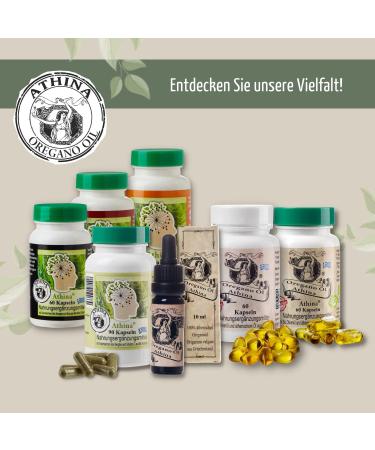 Buy Athina Oregano Oil Vegan - 3 x 60 Capsules | Organic Origanum Vulgare | 80% Carvacrol | Leading Manufacturer | International Shipping - Buy Online on GoSupps.com