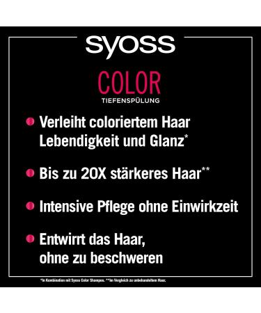Syoss Deep Rinsing Color 250 ml | Protects Hair Color for 12 Weeks | Smooth & Resilient Hair - Buy Internationally - Buy Online on GoSupps.com