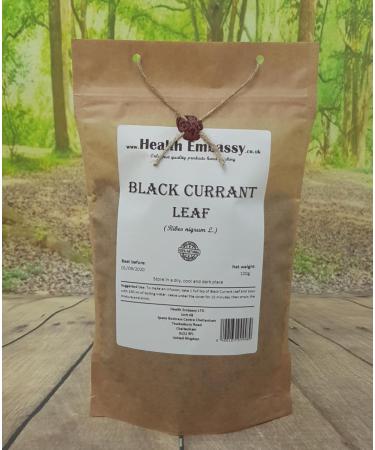 Health Embassy Black Currant Leaf Tea | Ribes Nigrum L | Feuille de Cassis Tisane 100g - Buy Online on GoSupps.com