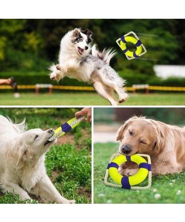 Indestructible Dog Frisbee & Water Toy | Interactive Ring for Small Medium & Large Dogs - Buy Online on GoSupps.com