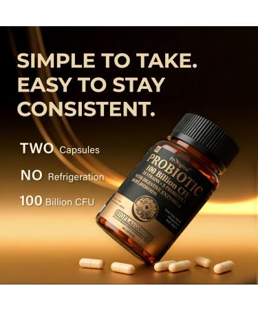 Probiotics for Women & Men 100 Billion CFU Probiotic for Digestive Gut & Immune Health - with Prebiotics Bioflavonoids & Digestive Enzyme 35 Strains Raw Probiotic Supplement 180 Caps 60 Count (Pack of 3) - Buy Online on GoSupps.com