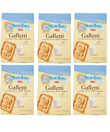 Mulino Bianco Mulino Bianco Set of 6 Galletti Cookies 350g Italy Cookies Cookies Brioche