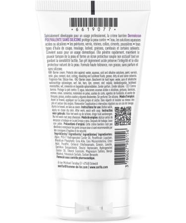  SORIFA Pack of 12 Derm cran Barrier cream - Multipurpose protection without silicone Paints solvents oils aqueous solutions Hands face and body Fragrance-free 50 ml tube. - Buy Online on GoSupps.com