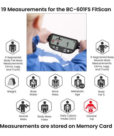 Tanita BC-601FS Segmental Body Composition Monitor with SD Card - Track & Analyze Body Composition Easily - Buy Online on GoSupps.com