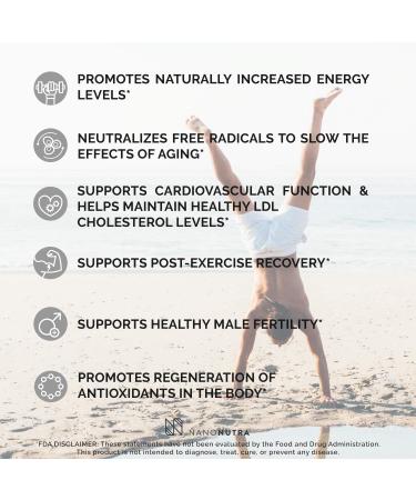 Liposomal CoQ10 Supplement 100mg | Fast Absorbing Ubiquinone | Non-GMO Non-Soy | Energy & Anti-Aging | 180ml/30 Servings - Buy Online on GoSupps.com