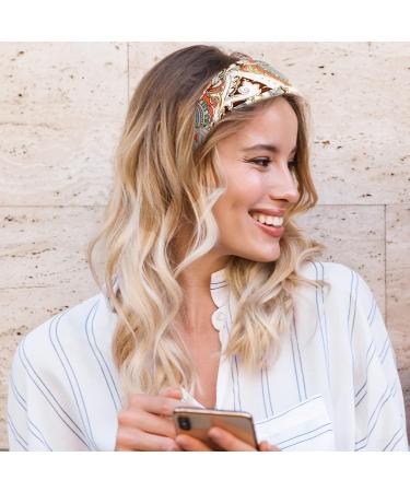 36 Pcs Boho Headbands for Women - Non Slip Wide Headband for Yoga, Workout, Running - Sweat-Wicking Hair Accessories for Girls - Buy Online on GoSupps.com