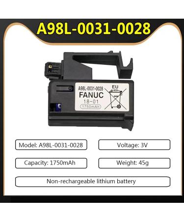 WELLVEUS 6 Pack PLC 3V 1750mAh Battery for Fanuc A98L-0031-0028 & A02B-0309-K102 - International Shipping Available - Buy Online on GoSupps.com
