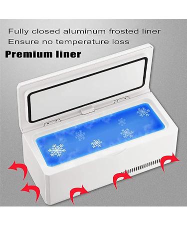 Mini Insulin Cooler for Car with Alarm Multiple Modes of Power Supply Portable Insulin Refrigerator for Travel Car Eye Drops Storage Insulin Cooler ( Color : White  Size : Button/power bank ) Button/power bank White - Buy Online on GoSupps.com