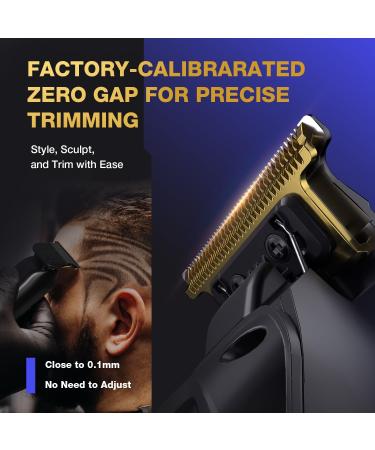 SUPRENT Hair Clippers for Men Professional Mens Hair Clipper & Trimmer Set Heavy Duty Motor Hair Cutting Kits with LED Display & 9 Guide Combs Barber Clippers Beard Hair Trimmer Black - Buy Online on GoSupps.com