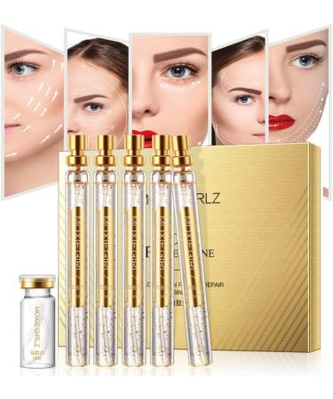 Soluble Protein Thread Lifting and Nano Gold Essence Combination Set Absorbable Collagen Thread for Face Lift (3 Bottles) - Buy Online on GoSupps.com