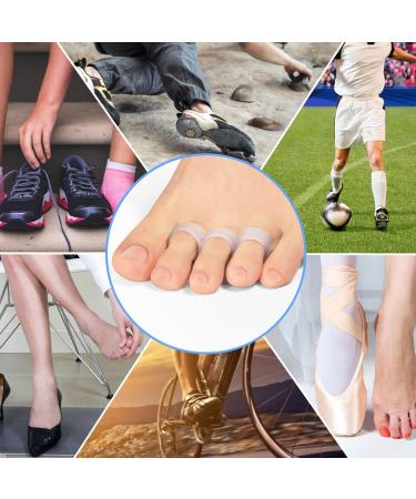 Kimihome 16-Pack Bunion Guards with Attached Toe Separator - Toe Straightener for Overlapping Toes - Relief from Big Toe Drifting - Gel Bunion Corrector with Triple Loops - Buy Online on GoSupps.com