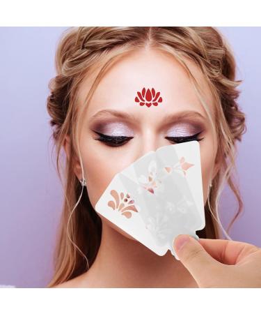 FOMIYES Face Paint Stencils Ancient Chinese Face Paint Stencil Stencil Makeup Forehead Stencil with Finger Puff - Buy Online on GoSupps.com