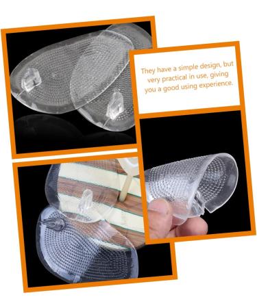 FRCOLOR 8 Pcs Palm Rest Shockproof Clear Insoles | Thong Slipper Foot Protectors | Self-Adhesive Non-Slip Forefoot Pads for Beach Sandals - Buy Online on GoSupps.com