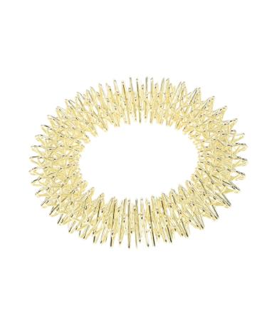 Gleavi Chinese massage ring for the wrist Hand bracelet Hand massage made of metal health bracelet finger massage ribbing bracelet wristle association metal ring massage rang made of metal gold medium