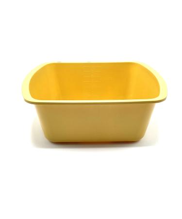 Epic Medical Supply Wash Basin Plastic 7 Quart Rectangular 1 Count (Gold)