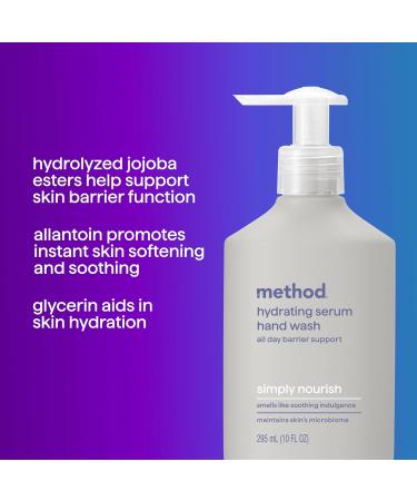 Method Hand Wash Hydrating Serum Simply Nourish 10 oz Simply Nourish 10 Fl Oz (Pack of 1) - Buy Online on GoSupps.com