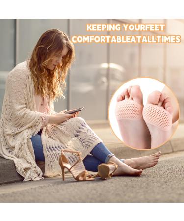 8 Silicone Forefoot Pads - Gel Cushions for Men & Women | Relief from Foot Pain & Metatarsal Support - Buy Online on GoSupps.com