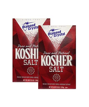 Diamond Crystal Kosher Salt, 3 lbs (Pack of 2)