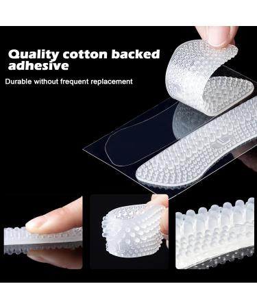 AYPOW 4 Pairs Soft Silicone Heel Cushions - Non-Fold Resistant Self-Adhesive Pads for High Heels Prevent Friction Bubbles - Transparent 4mm x 4mm - Buy Online on GoSupps.com