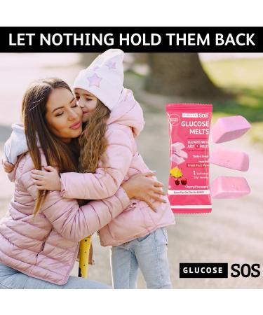Glucose SOS Melts Made with Dextrose Powder Natural Fruit Puree Sugar, Like Glucose Tabs, Fast Acting Tablets That Melt with 10 Individual 15g Servings of Cherry/Pineapple 10 Pack Cherry/Pineapple - Buy Online on GoSupps.com