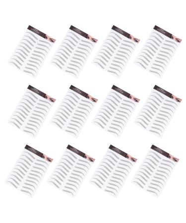 TEHAUX Autocollants Sourcils Faux 12 Pi ces tanches 6d Effet Poils Noir pour Femmes Maquillage Sourcils Naturel Temporaire Outil Mise Visage
