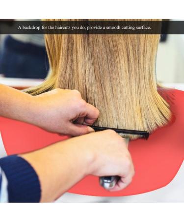 Shop Waterproof Hair Cutting Collar | Neck Fitting Cape & Accessories | Durable Hair Dye Shawl with Magnet Clasp - Red - Buy Online on GoSupps.com