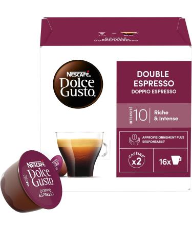  NESCAFE DOLCE GUSTO Nescaf Dolce Gusto Double Espresso - Coffee - 96 Capsules (Pack of 6 boxes). - Buy Online on GoSupps.com