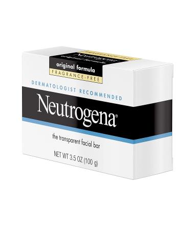 Neutrogena Fragrance-Free Facial Cleansing Bar with Glycerin 3.5 Oz | Gentle Face Wash Soap with Hypoallergenic Formula - Buy Online on GoSupps.com