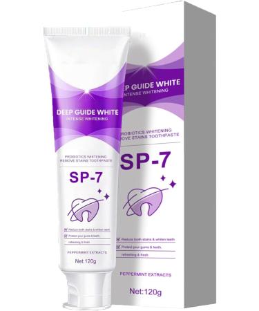 Sp-7 Toothpaste Sp-7 Whitening and Stain Removal Toothpaste Sp-7 Color Correcting Toothpaste Sp-7 Whitening Toothpaste with Probiotics Reduces Stains and Plaque