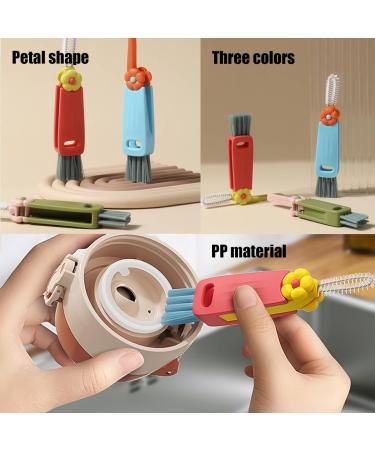 3 PCS Gap Cleaning Brush 3 in 1 Water Bottle Cleaner Brush Portable Bottle Cleaning Brush Rotating Bottle Brush Multifunctional Bottle Brushes for Cleaning Home Daily UseGap Cleaning Brush Water B - Buy Online on GoSupps.com